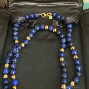 Tiffany & Co. Vintage Lapis lazuli 18k 30” necklace